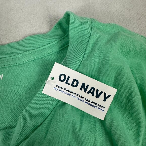 Old Navy Mens Green Soft-Washed T-Shirt Size XL Cotton/Polyester Blend - Picture 4 of 6